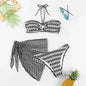Women's Two-piece Swimsuit Bikini Tube Top Three-piece Suit - www.Shopthatapp.com