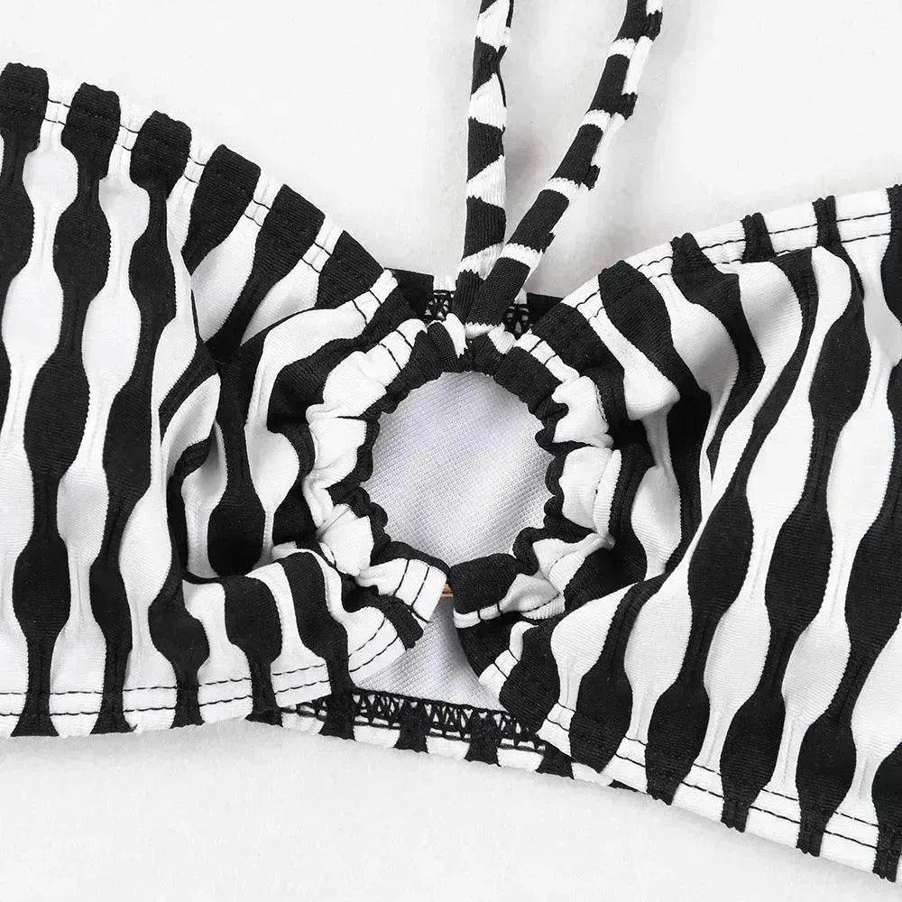 Women's Two-piece Swimsuit Bikini Tube Top Three-piece Suit - www.Shopthatapp.com