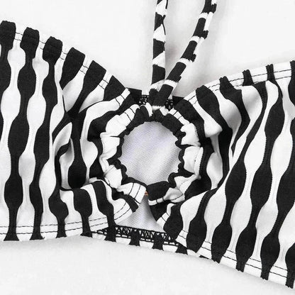 Women's Two-piece Swimsuit Bikini Tube Top Three-piece Suit - www.Shopthatapp.com