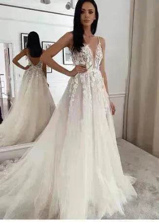 Women's White Evening Gown Wedding Dress - www.Shopthatapp.com