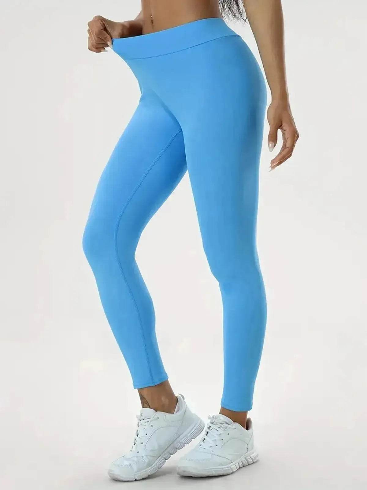 Women's Yoga Pants High Waist Lift High Elastic Tight Fitness Trousers - www.Shopthatapp.com