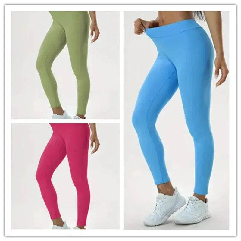 Women's Yoga Pants High Waist Lift High Elastic Tight Fitness Trousers - www.Shopthatapp.com