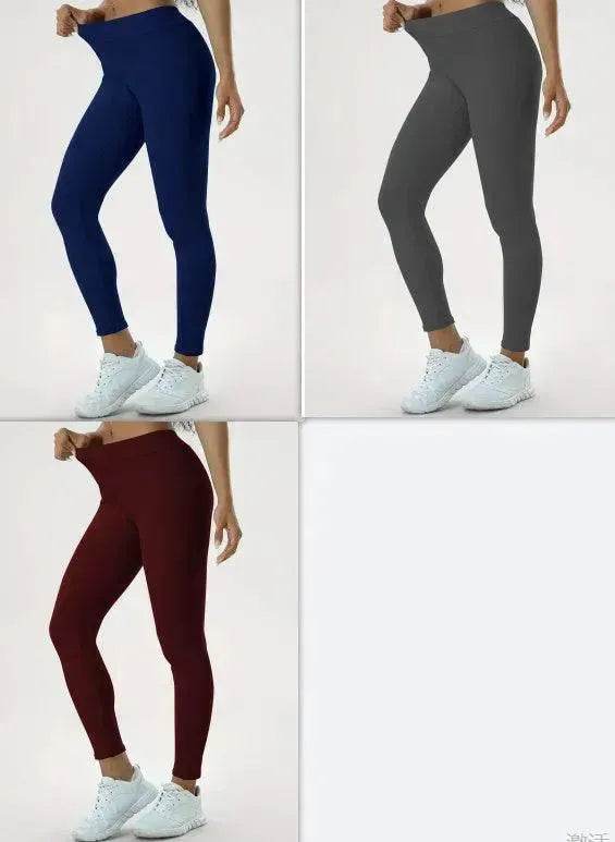 Women's Yoga Pants High Waist Lift High Elastic Tight Fitness Trousers - www.Shopthatapp.com
