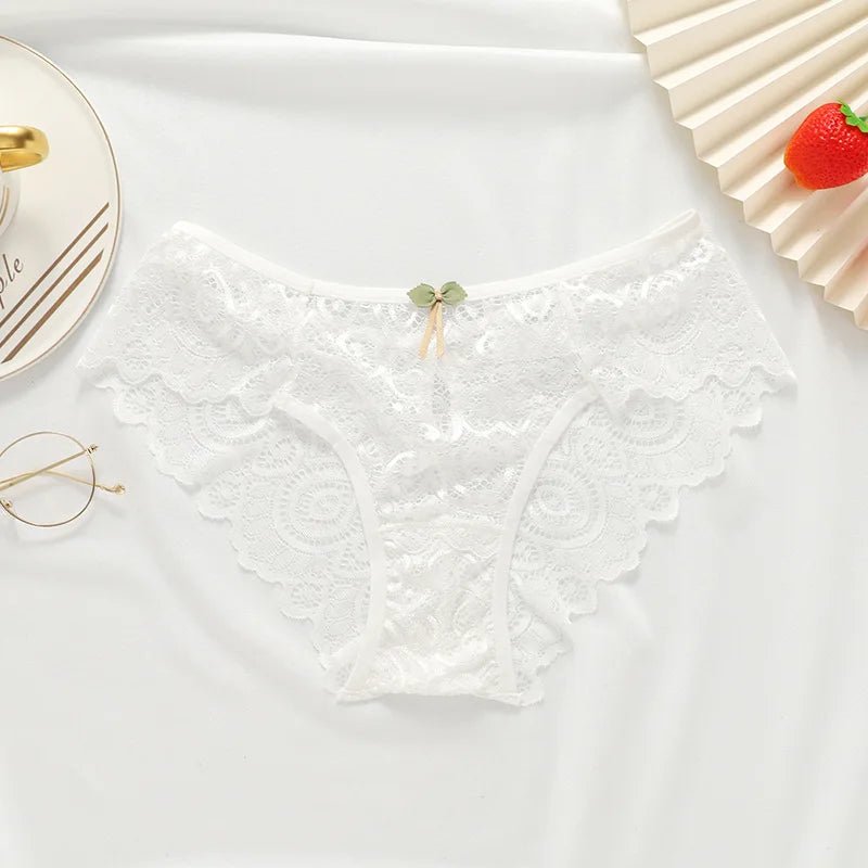 Women Sexy Underpants Lace Panties Low - waist Underwear Briefs Female Breathable Lingerie Temptation Hollow Out Intimates Panty - www.Shopthatapp.com