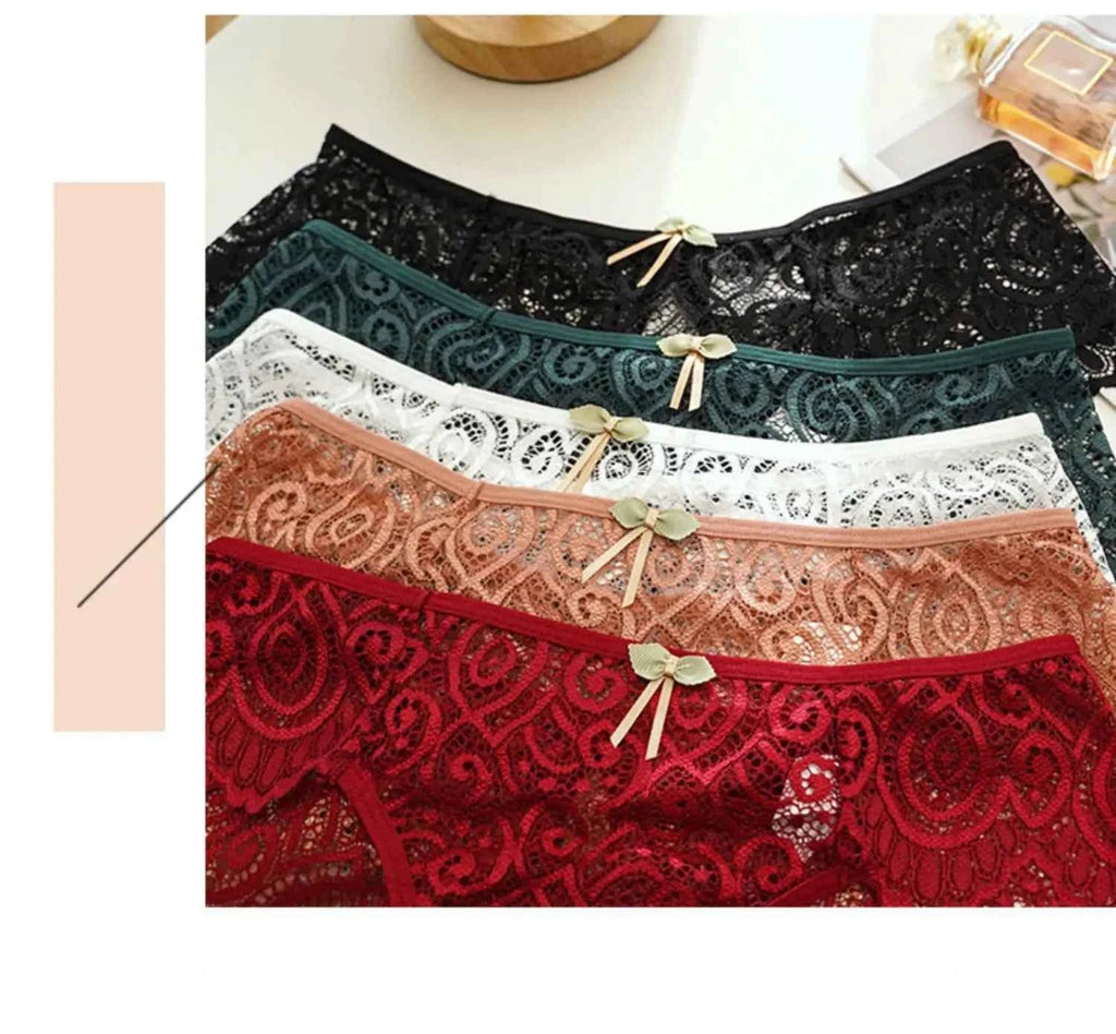Women Sexy Underpants Lace Panties Low-waist Underwear Briefs Female Breathable Lingerie Temptation Hollow Out Intimates Panty - www.Shopthatapp.com