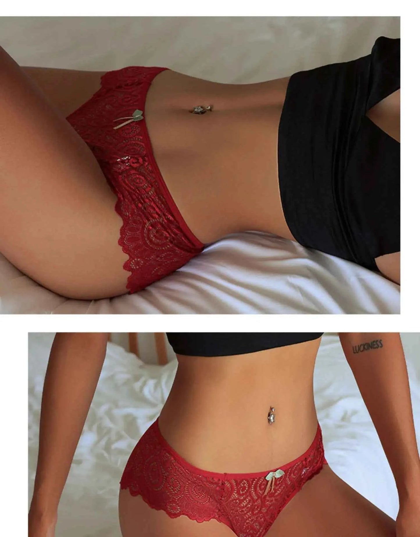 Women Sexy Underpants Lace Panties Low - waist Underwear Briefs Female Breathable Lingerie Temptation Hollow Out Intimates Panty - www.Shopthatapp.com