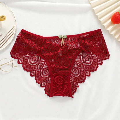 Women Sexy Underpants Lace Panties Low - waist Underwear Briefs Female Breathable Lingerie Temptation Hollow Out Intimates Panty - www.Shopthatapp.com