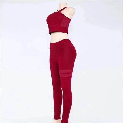Women sport Suit Gym Yoga Sets 2 Pieces Women Sportwear Yoga Set Fitness Sportwear Workout Set Fitness Yoga Wear - www.Shopthatapp.com