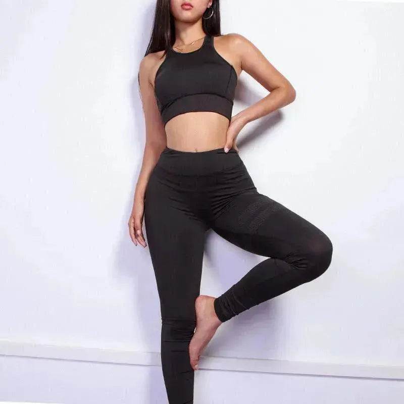 Women sport Suit Gym Yoga Sets 2 Pieces Women Sportwear Yoga Set Fitness Sportwear Workout Set Fitness Yoga Wear - www.Shopthatapp.com