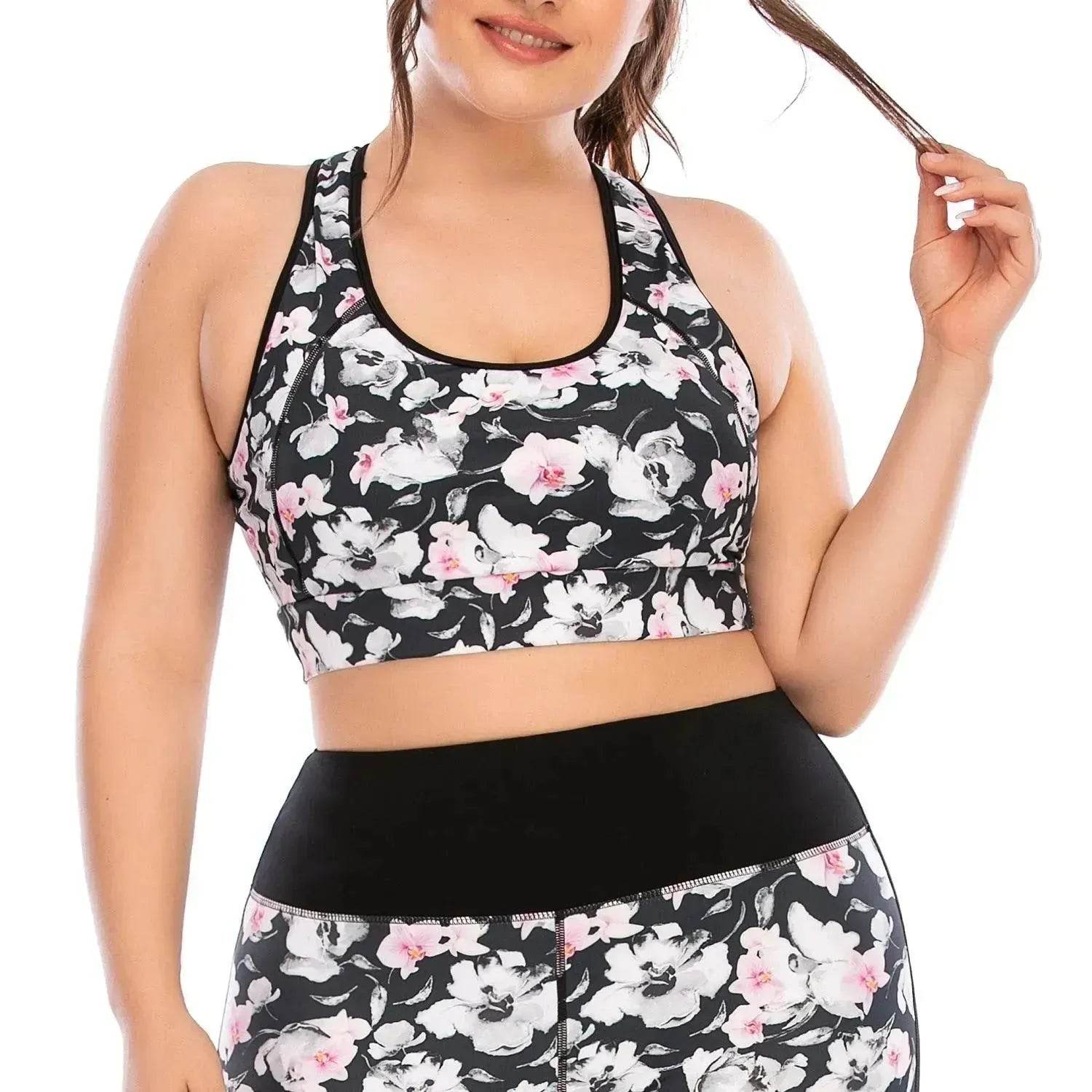 Women Yoga Suit Sportswear Tracksuit Sportsuits Plus Size For Female Gym Sport Running Sets Big Large Tacking Wear Big Breast - www.Shopthatapp.com