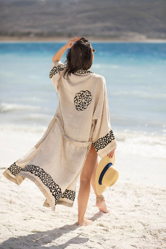 Goddess Linen Kimono - www.Shopthatapp.com