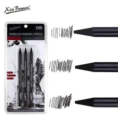 Wood-free Graphite Full Lead Sketching Pencil 6 PCs Suit For Art - www.Shopthatapp.com