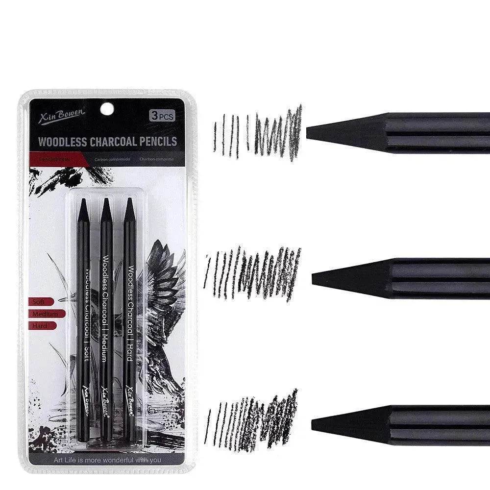 Wood-free Graphite Full Lead Sketching Pencil 6 PCs Suit For Art - www.Shopthatapp.com