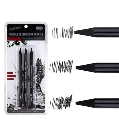 Wood-free Graphite Full Lead Sketching Pencil 6 PCs Suit For Art - www.Shopthatapp.com