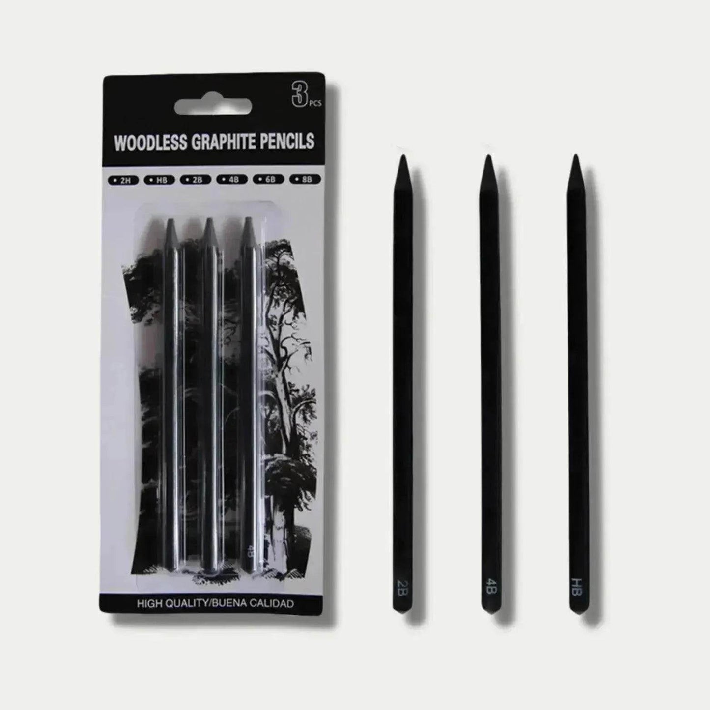 Wood-free Graphite Full Lead Sketching Pencil 6 PCs Suit For Art - www.Shopthatapp.com