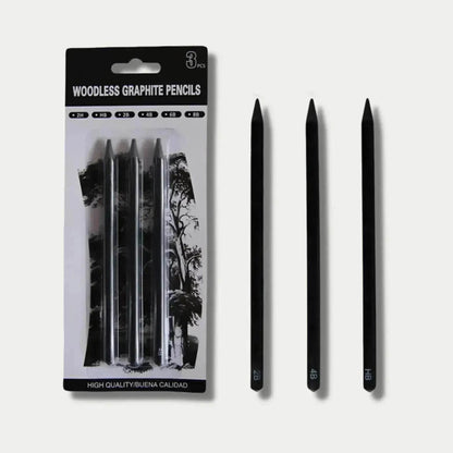 Wood-free Graphite Full Lead Sketching Pencil 6 PCs Suit For Art - www.Shopthatapp.com