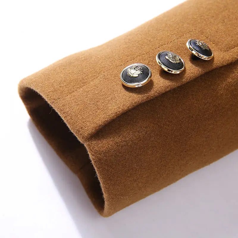 Woolen collar woollen coat for men - www.Shopthatapp.com