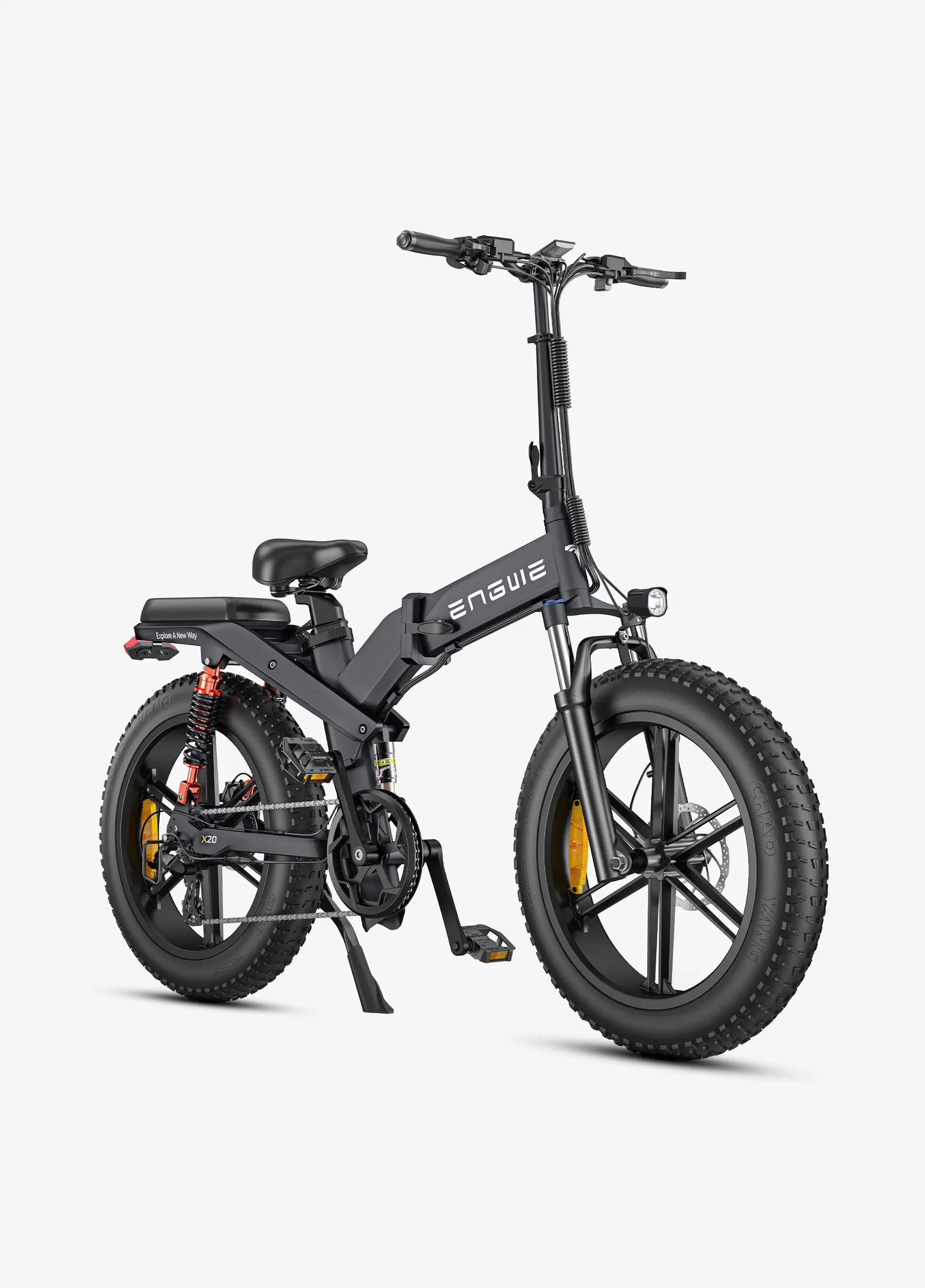 ENGWE X20 25 km/h Triple Suspension 22.2Ah Dual Batteries Foldable E-bike - www.Shopthatapp.com