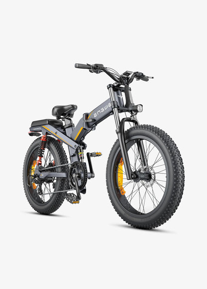 ENGWE X24 25 km/h 29.2Ah Dual Batteries Triple Suspension Foldable E-bike - www.Shopthatapp.com