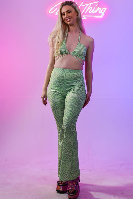 Sage Green Strap Top
