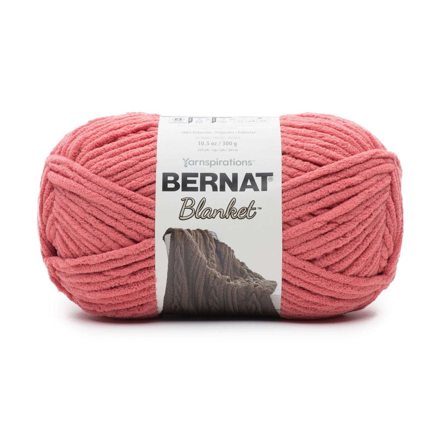 Bernat Blanket Yarn Canada in soft pink, ideal for cozy crochet projects and blankets
