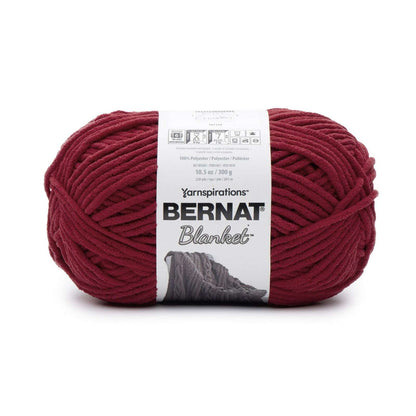 Bernat Blanket Yarn Canada in rich burgundy color, perfect for cozy crochet projects