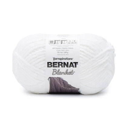 Bernat Blanket Yarn Canada in soft white, perfect for cozy crochet projects and blankets