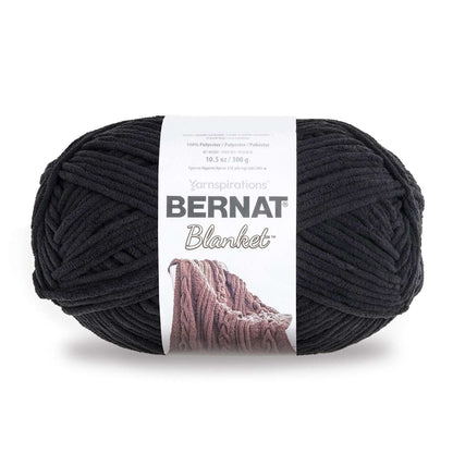 Bernat Blanket Yarn in Black, perfect for cozy projects. Buy blanket yarn online for your next crochet creation.