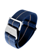 YEMA Marine Nationale Parachute Watch Band Blue 19mm | SYMN39-G-SS - www.Shopthatapp.com