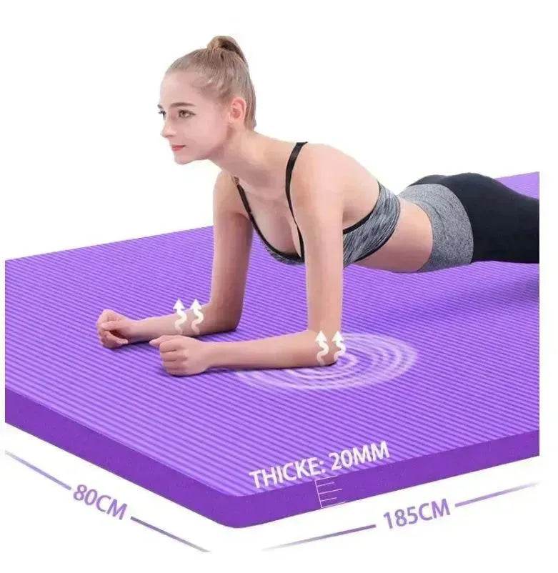 Yoga Mat Thickened, Widened And Lengthened For Beginner Women - www.Shopthatapp.com
