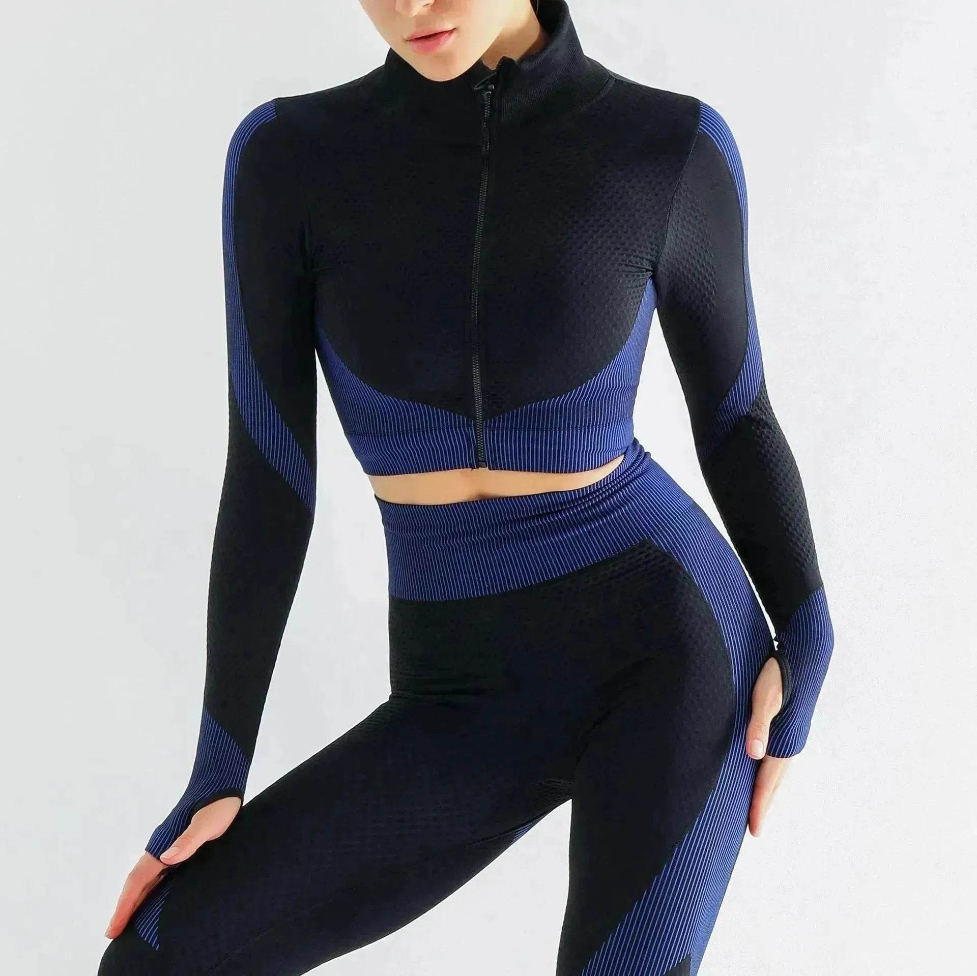 Yoga sets female sport gym suit - www.Shopthatapp.com