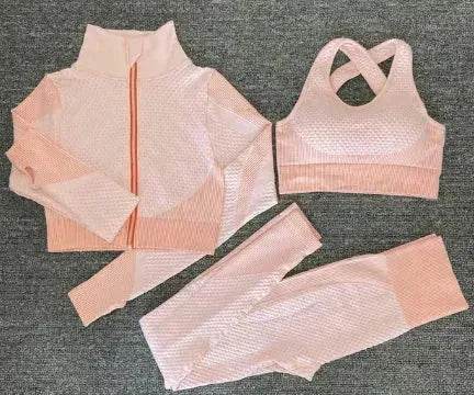Yoga sets female sport gym suit - www.Shopthatapp.com