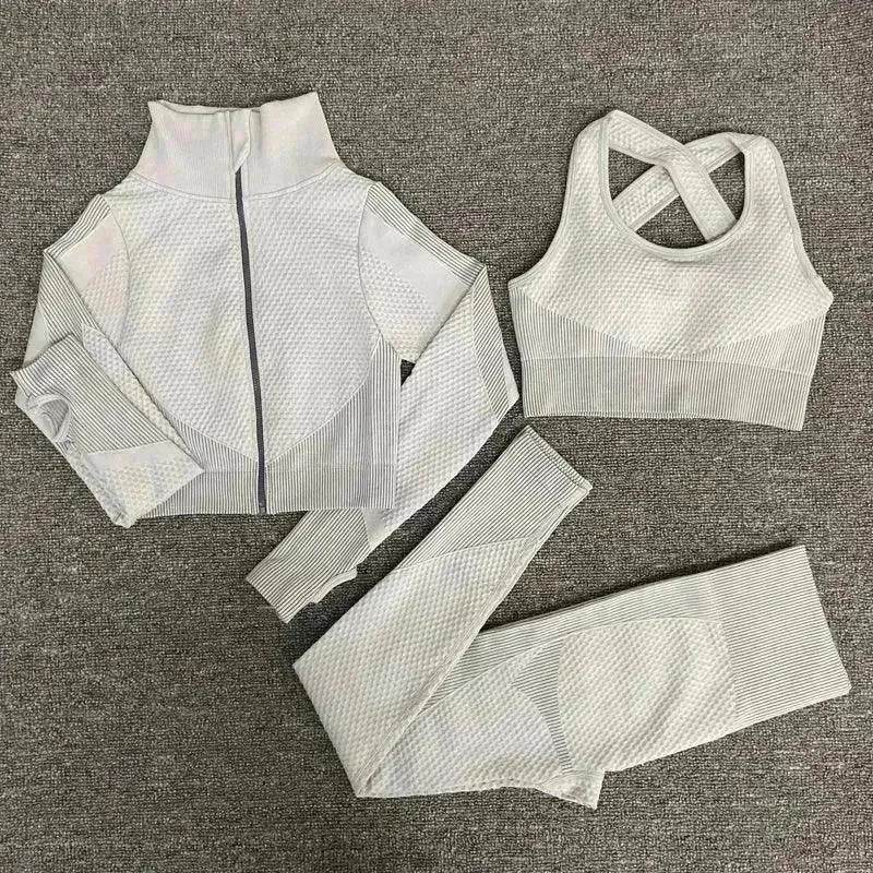 Yoga sets female sport gym suit - www.Shopthatapp.com