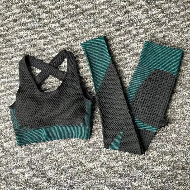 Yoga sets female sport gym suit - www.Shopthatapp.com