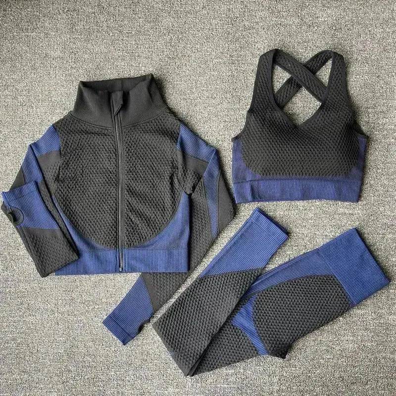Yoga sets female sport gym suit - www.Shopthatapp.com