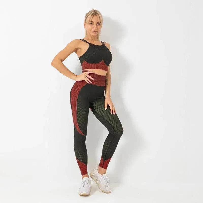 Yoga sets female sport gym suit - www.Shopthatapp.com