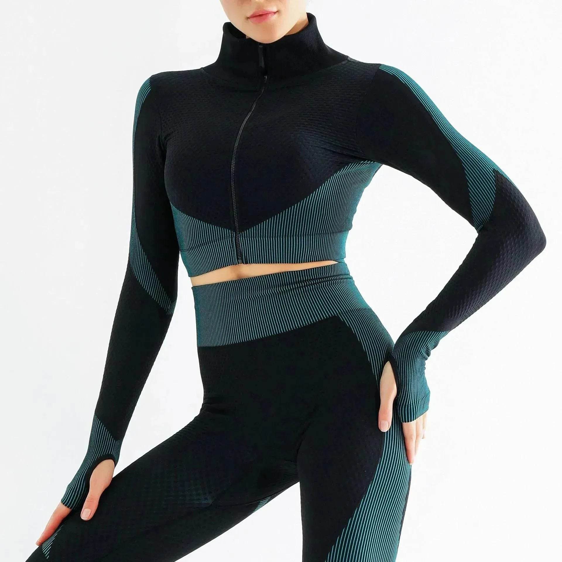 Yoga sets female sport gym suit - www.Shopthatapp.com