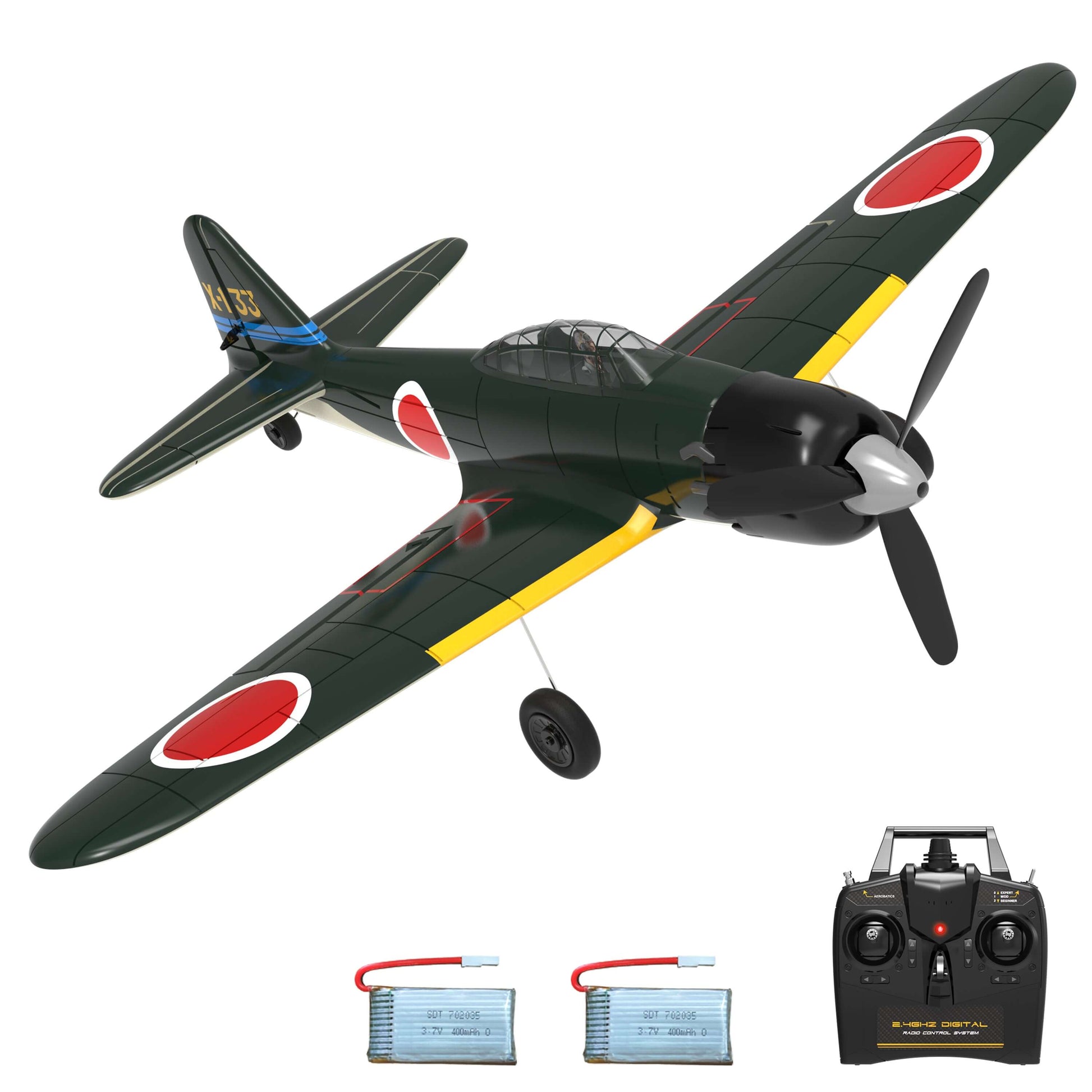 Zero Warbird RC Plane: 2.4G 4CH Aerobatic Fighter with 400mm Wingspan - www.Shopthatapp.com